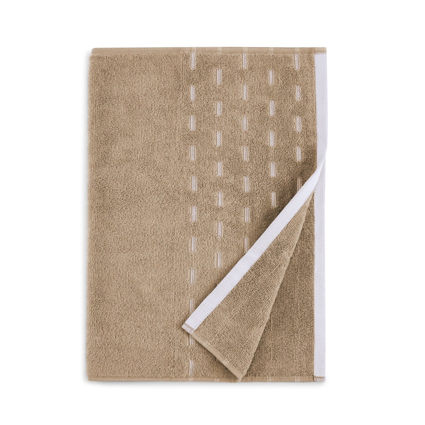 Airsoft 100% Cotton Hand Towel Set (2 Pcs), 450 GSM, Solid, Beige