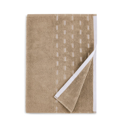 Airsoft 100% Cotton Hand Towel Set (2 Pcs), 450 GSM, Solid, Beige