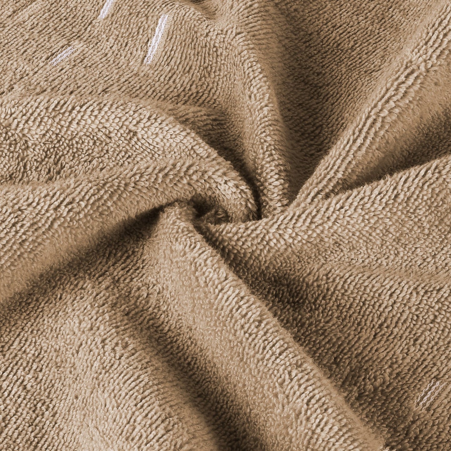 Airsoft 100% Cotton Hand Towel Set (2 Pcs), 450 GSM, Solid, Beige