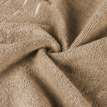 Airsoft 100% Cotton Hand Towel Set (2 Pcs), 450 GSM, Solid, Beige