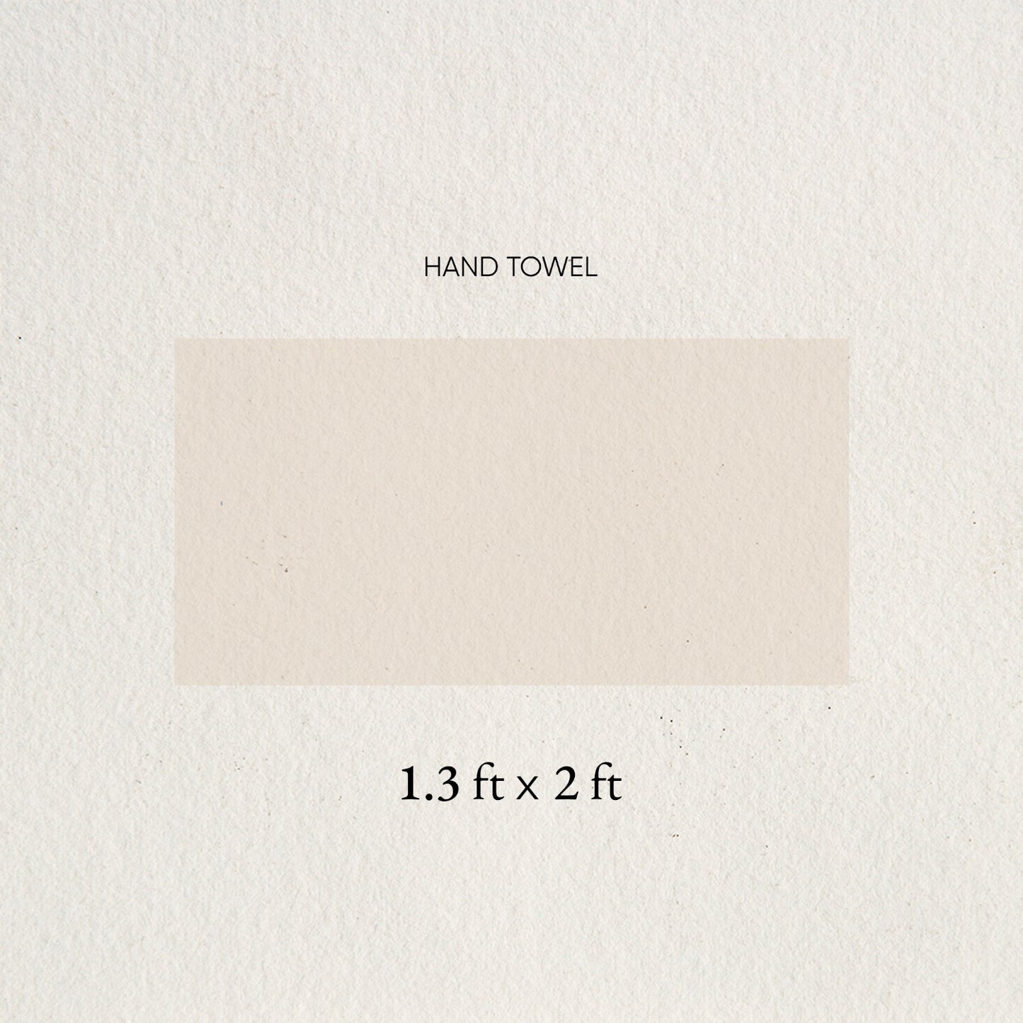 Airsoft 100% Cotton Hand Towel Set (2 Pcs), 450 GSM, Solid, Beige