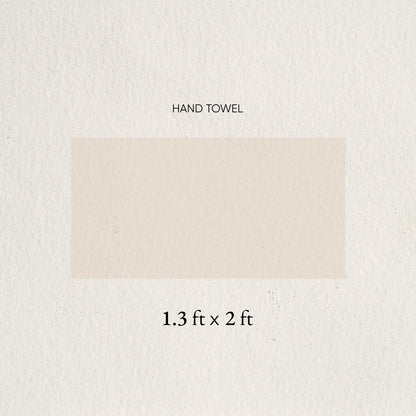 Airsoft 100% Cotton Hand Towel Set (2 Pcs), 450 GSM, Solid, Beige