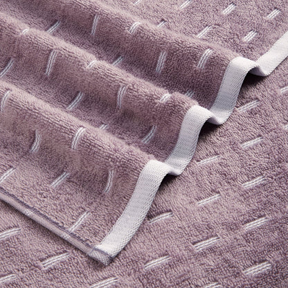 Airsoft 100% Cotton Hand Towel Set (2 Pcs), 450 GSM, Solid, Light Violet