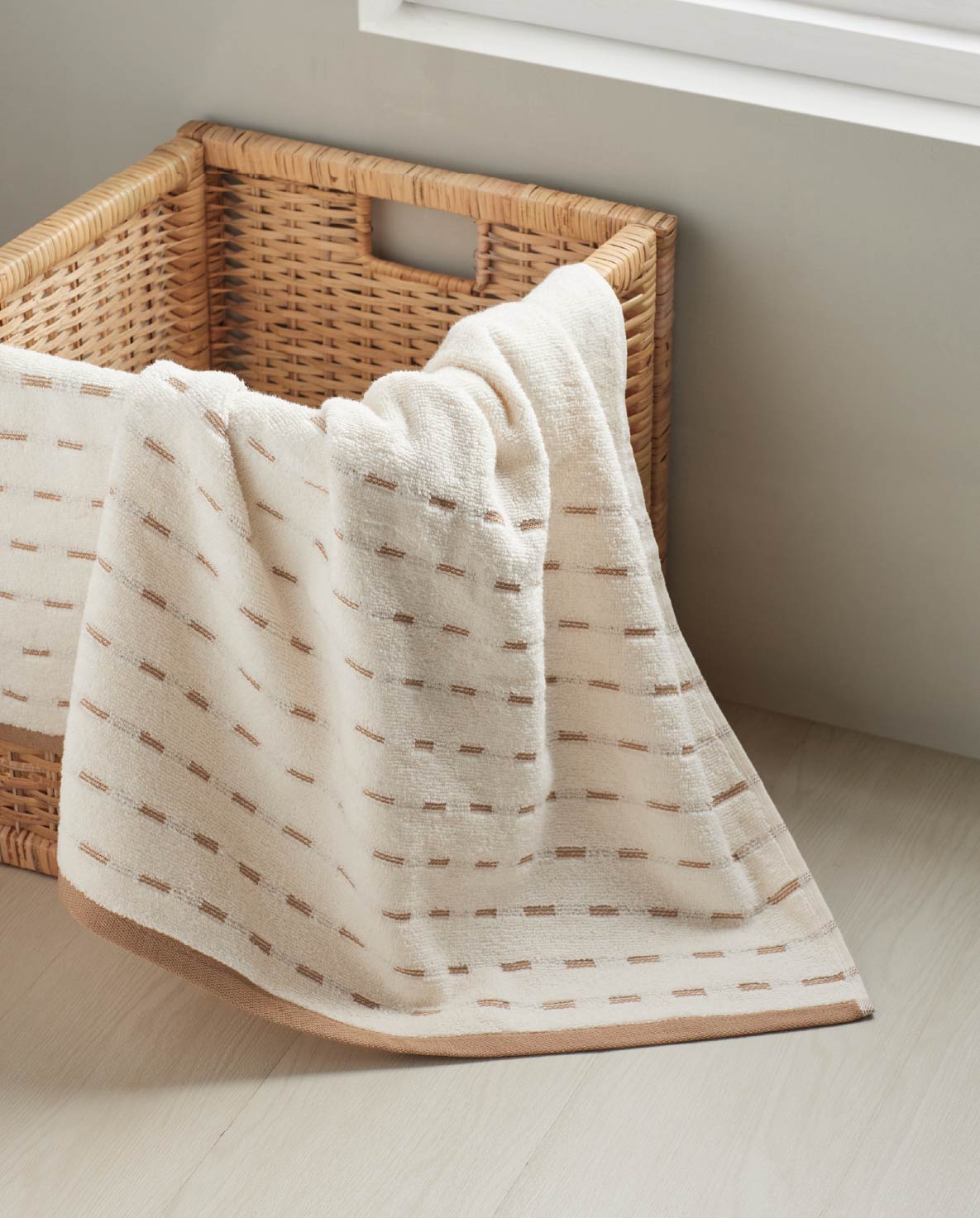 Airsoft 100% Cotton Hand Towel Set (2 Pcs), 450 GSM, Solid, Beige