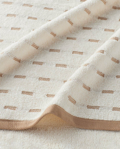 Airsoft 100% Cotton Hand Towel Set (2 Pcs), 450 GSM, Solid, Beige