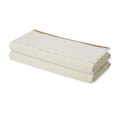 Airsoft 100% Cotton Hand Towel Set (2 Pcs), 450 GSM, Solid, Beige