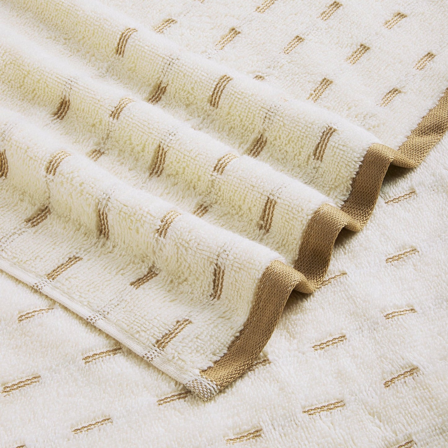 Airsoft 100% Cotton Hand Towel Set (2 Pcs), 450 GSM, Solid, Beige