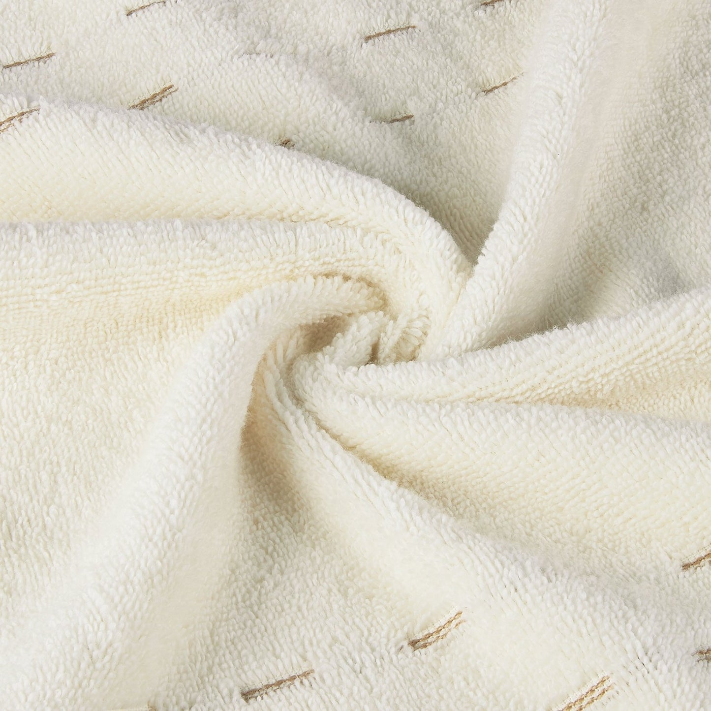 Airsoft 100% Cotton Hand Towel Set (2 Pcs), 450 GSM, Solid, Beige
