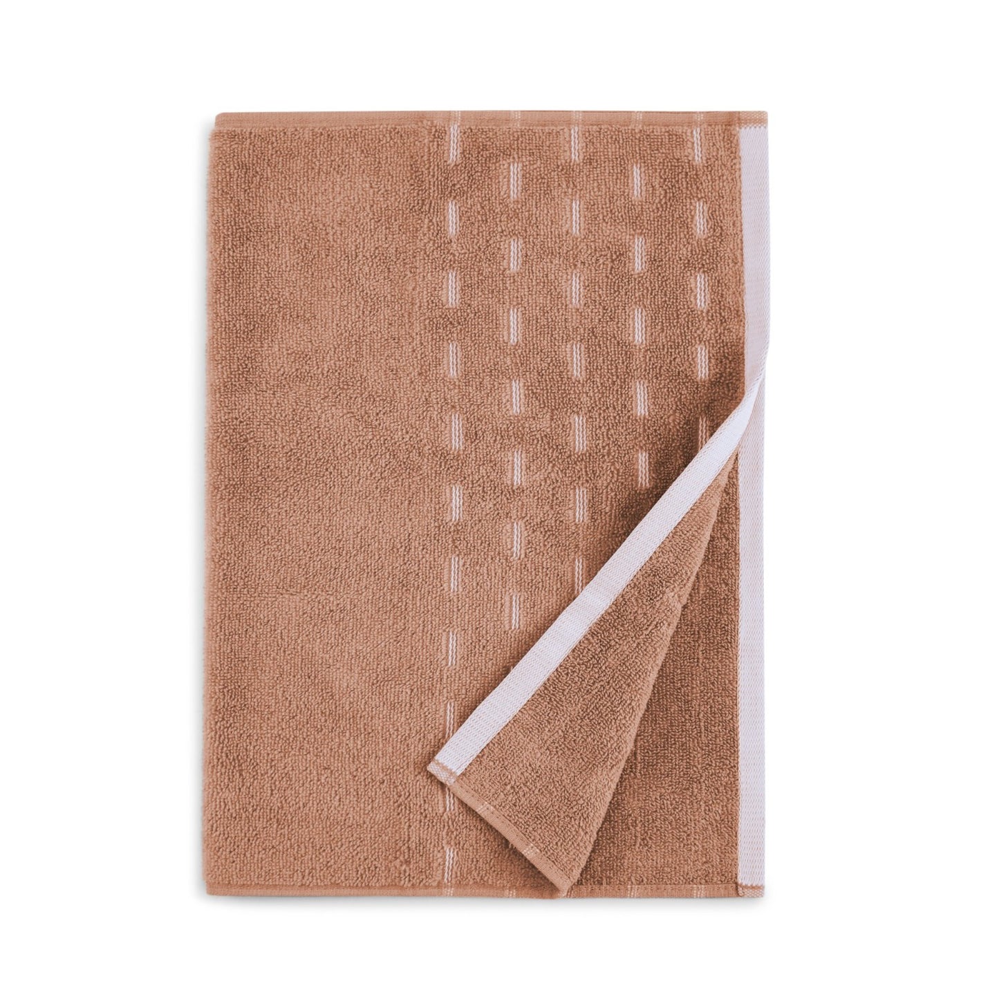 Airsoft 100% Cotton Hand Towel Set (2 Pcs), 450 GSM, Solid, Light Brown