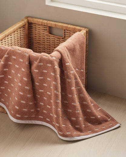 Airsoft 100% Cotton Hand Towel Set (2 Pcs), 450 GSM, Solid, Light Brown