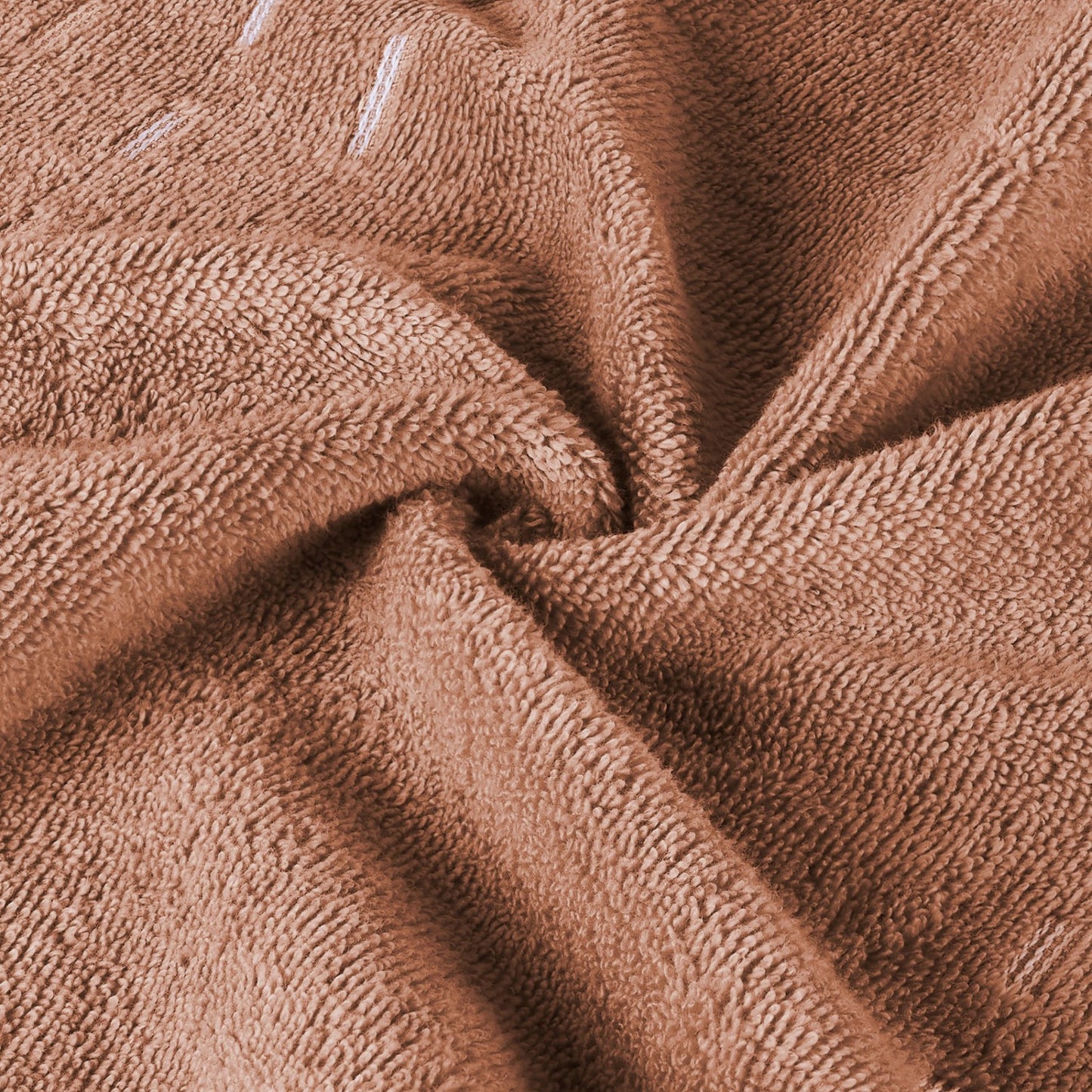 Airsoft 100% Cotton Hand Towel Set (2 Pcs), 450 GSM, Solid, Light Brown