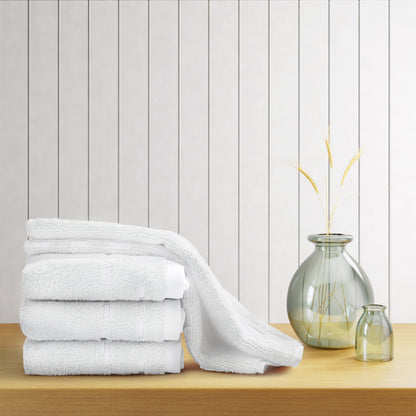 Airsoft 100% Cotton Face Towel, 450 GSM, Solid, White