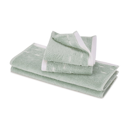 Airsoft 100% Cotton Face Towel Set (4 Pcs), 450 GSM, Solid, Light Green