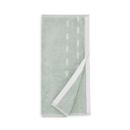 Airsoft 100% Cotton Face Towel Set (4 Pcs), 450 GSM, Solid, Light Green