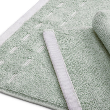 Airsoft 100% Cotton Face Towel Set (4 Pcs), 450 GSM, Solid, Light Green