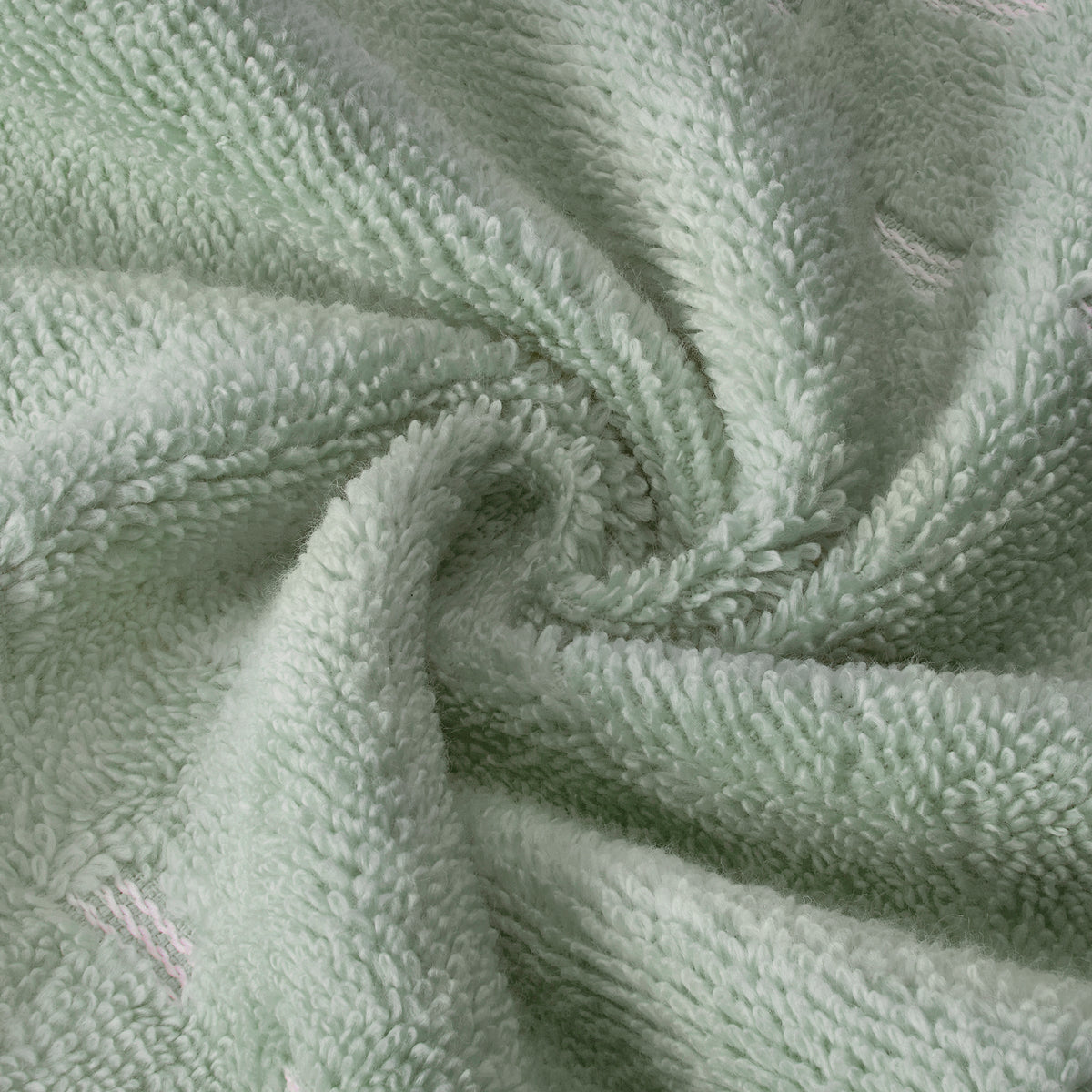 Airsoft 100% Cotton Face Towel Set (4 Pcs), 450 GSM, Solid, Light Green
