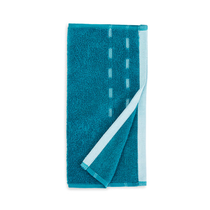 Airsoft 100% Cotton Face Towel Set (4 Pcs), 450 GSM, Solid, Dark Teal