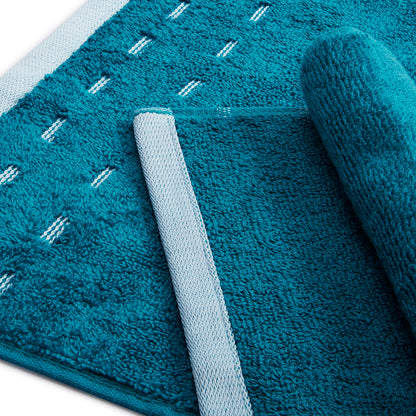 Airsoft 100% Cotton Face Towel Set (4 Pcs), 450 GSM, Solid, Dark Teal