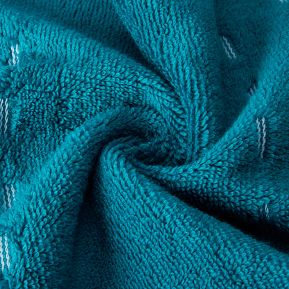Airsoft 100% Cotton Face Towel Set (4 Pcs), 450 GSM, Solid, Dark Teal