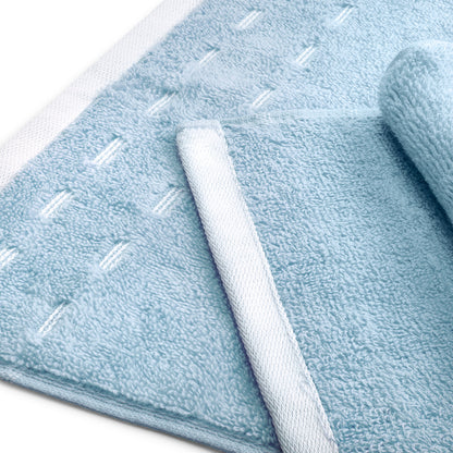 Airsoft 100% Cotton Face Towel, 450 GSM, Solid, Light Blue