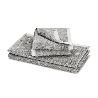 Airsoft 100% Cotton Face Towel Set (4 Pcs), 450 GSM, Solid, Grey