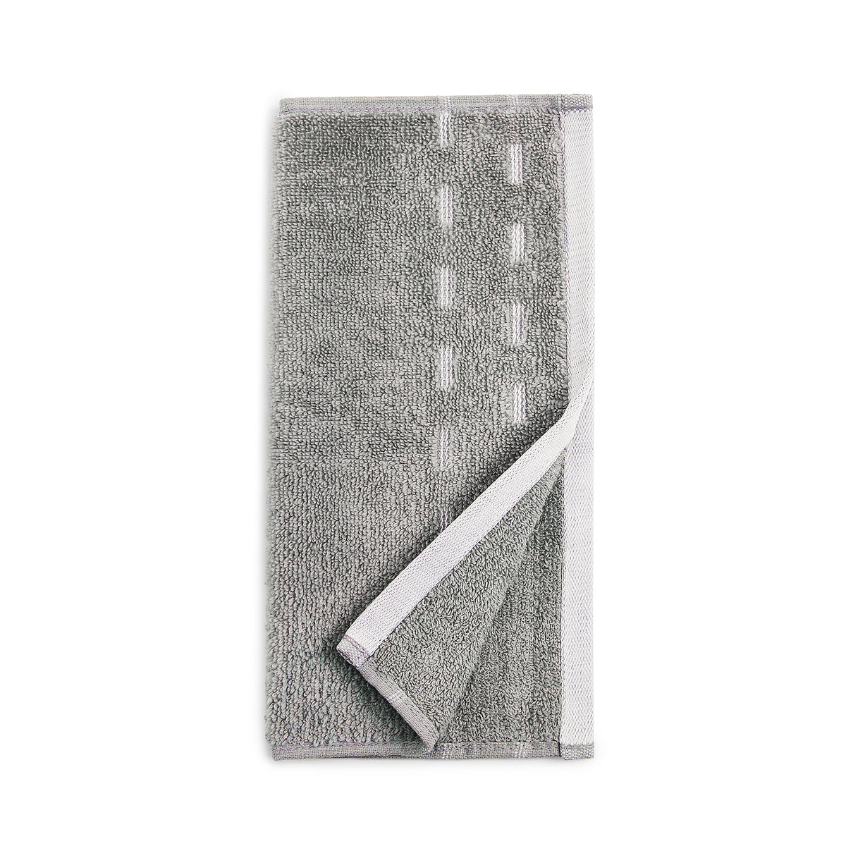 Airsoft 100% Cotton Face Towel Set (4 Pcs), 450 GSM, Solid, Grey