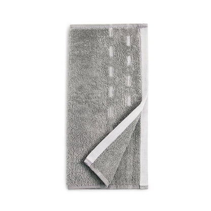 Airsoft 100% Cotton Face Towel Set (4 Pcs), 450 GSM, Solid, Grey
