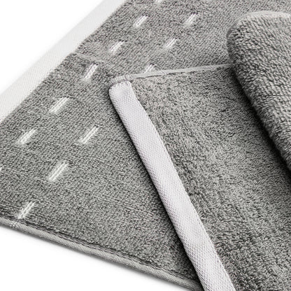 Airsoft 100% Cotton Face Towel Set (4 Pcs), 450 GSM, Solid, Grey
