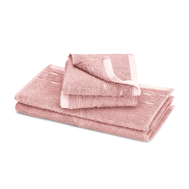 Airsoft 100% Cotton Face Towel Set (4 Pcs), 450 GSM, Solid, Red