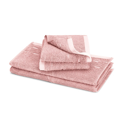 Airsoft 100% Cotton Face Towel Set (4 Pcs), 450 GSM, Solid, Red