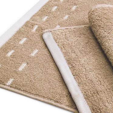 Airsoft 100% Cotton Face Towel Set (4 Pcs), 450 GSM, Solid, Beige