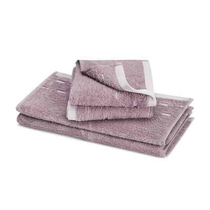 Airsoft 100% Cotton Face Towel Set (4 Pcs), 450 GSM, Solid, Light Violet