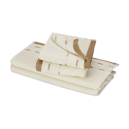 Airsoft 100% Cotton Face Towel Set (4 Pcs), 450 GSM, Solid, Beige
