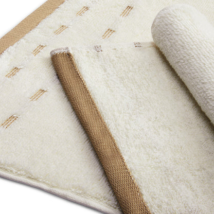 Airsoft 100% Cotton Face Towel Set (4 Pcs), 450 GSM, Solid, Beige