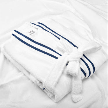 Airsoft 100% Cotton Large Bath Robe, 300 GSM, Solid, White