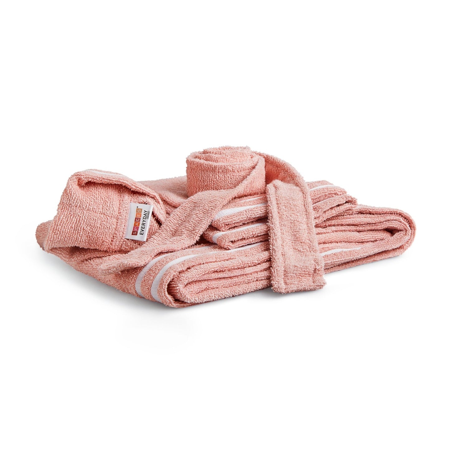 Airsoft 100% Cotton Large Bath Robe, 300 GSM, Solid, Blush