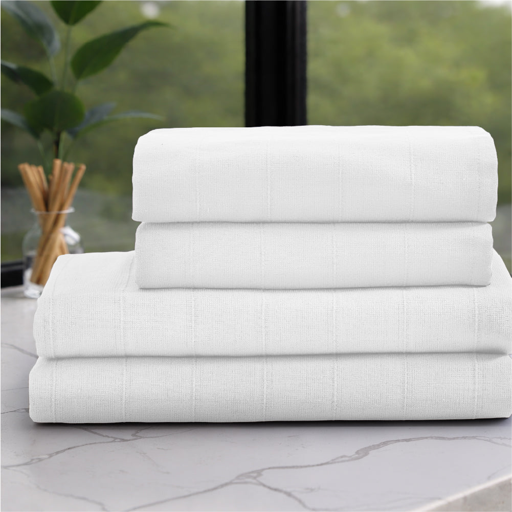 Freshlite 100% Cotton Bath Towel, 250 GSM, Solid, White