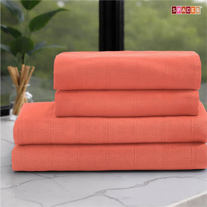 Freshlite 100% Cotton Bath Towel, 250 GSM, Solid, Red