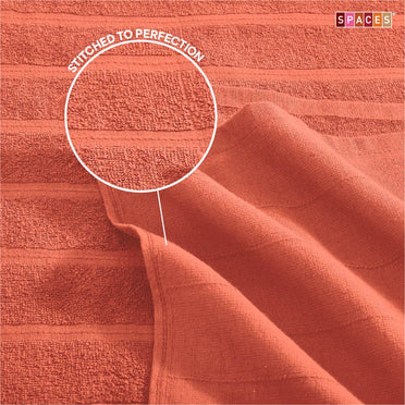 Freshlite 100% Cotton Bath Towel, 250 GSM, Solid, Red