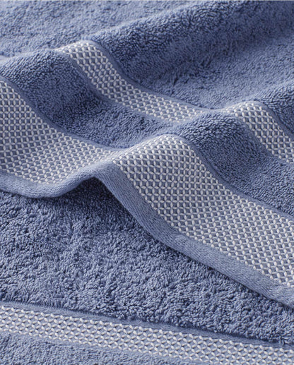 Hygro Cotton Hand Towel, 600 GSM, Solid, Blue