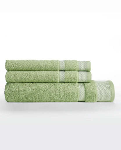 Hygro Hygro Cotton Hand Towel, 600 GSM, Solid, Smoke Green