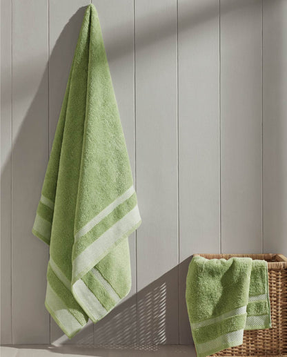 Hygro Hygro Cotton Hand Towel, 600 GSM, Solid, Smoke Green