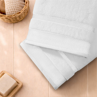 Hygro Hygro Cotton Bath Towel, 600 GSM, Solid, White
