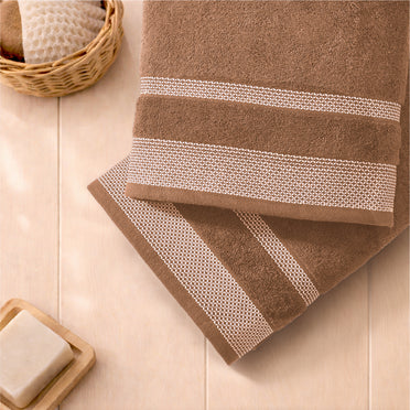 Hygro Hygro Cotton Bath Towel, 600 GSM, Solid, Light Brown