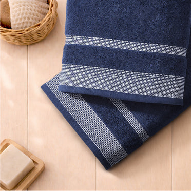 Hygro Hygro Cotton Bath Towel, 600 GSM, Solid, Dark Blue