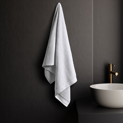 Eminence 100% Cotton Bath Towel, 670 GSM, Solid, White