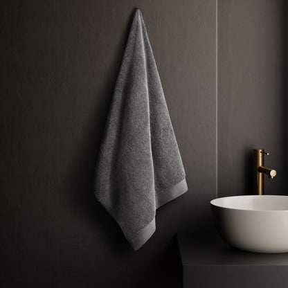 Eminence 100% Cotton Bath Towel, 670 GSM, Solid, Dark Grey