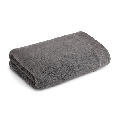 Eminence 100% Cotton Bath Towel, 670 GSM, Solid, Dark Grey