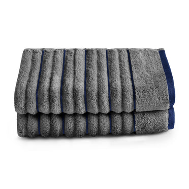 Exotica 100% Cotton Hand Towel, 575 GSM, Solid, Dark Grey