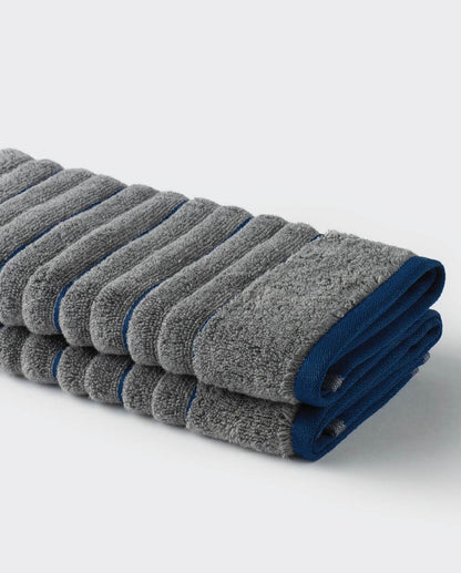 Exotica 100% Cotton Hand Towel, 575 GSM, Solid, Dark Grey